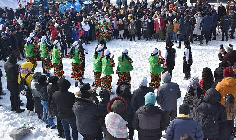 2 bin rakımlı yaylada kış festivali